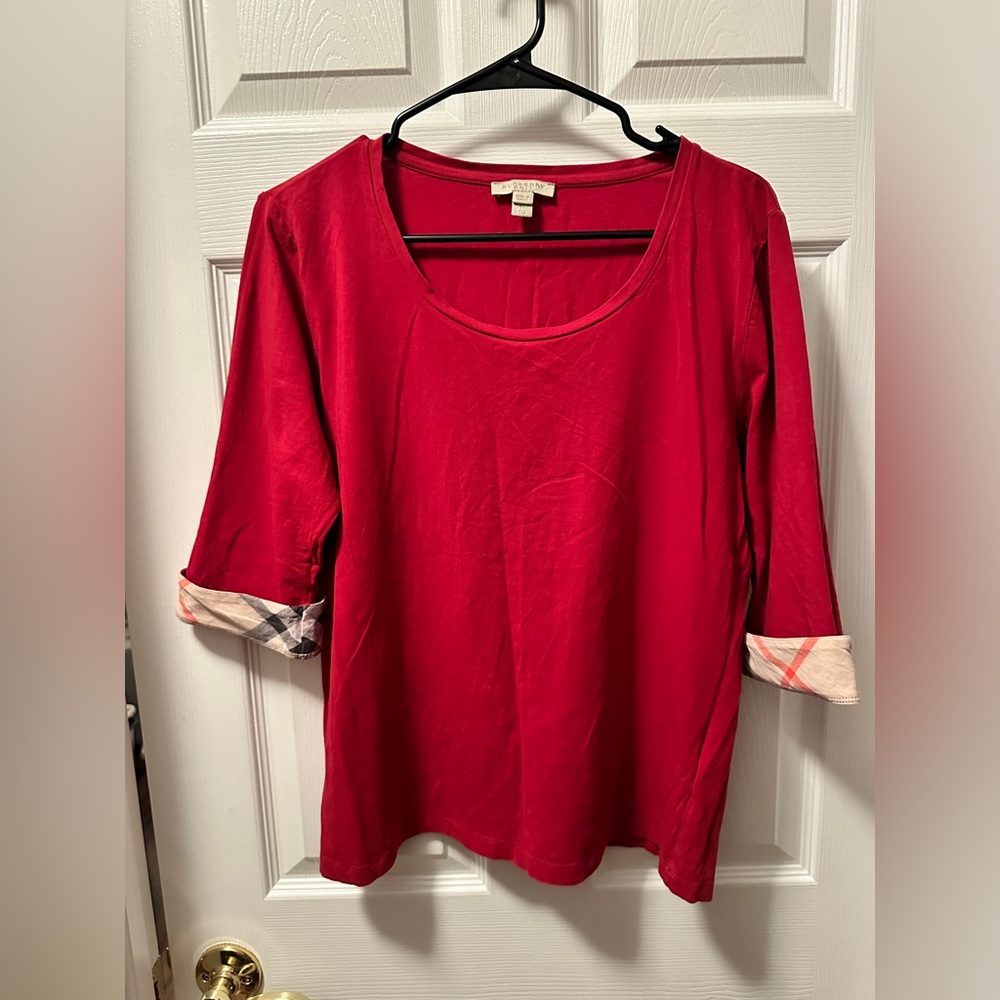 Burberry 3/4 quarter length sleeves.